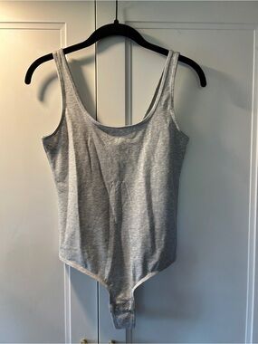 Auden Heather Gray Scoop Neck Bodysuit